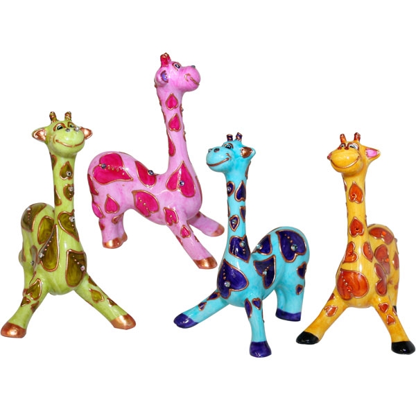 Soizick - giraffa turchese mh 10 cm