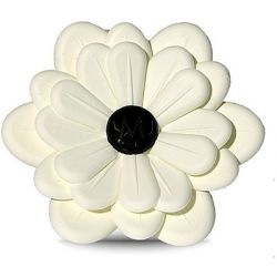Car Flower  Bianco-Fiori Di Cotone 