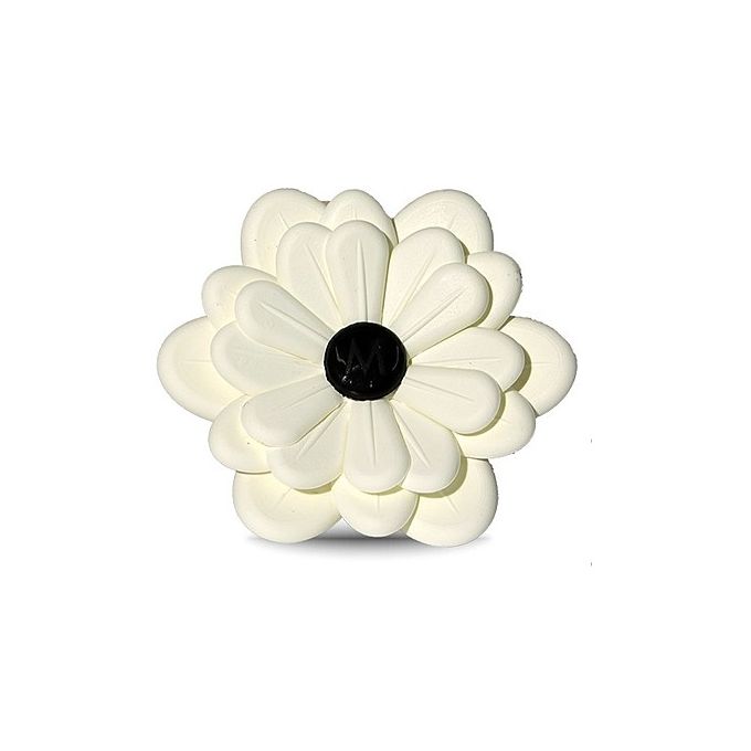 Car Flower  Bianco-Fiori Di Cotone 