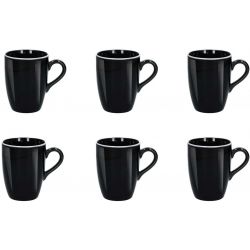 Set 6 Mug Neo bordo Bianco Noir