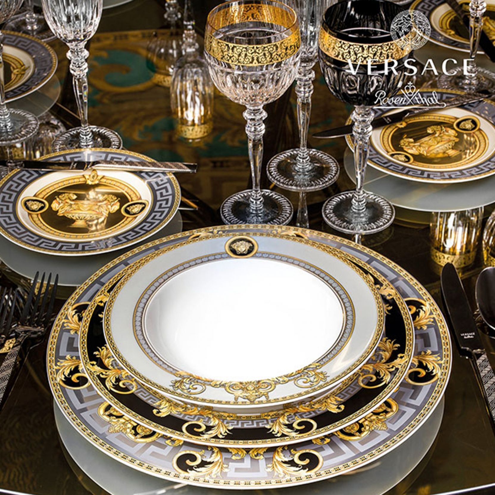 Set tavola 24 pezzi versace prestige gala