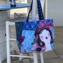 Borsa Le Pupazze Azzurra 55X45