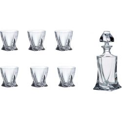 Set 7 pezzi bicchieri whisky quadro