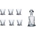 Set 7 pezzi bicchieri whisky quadro