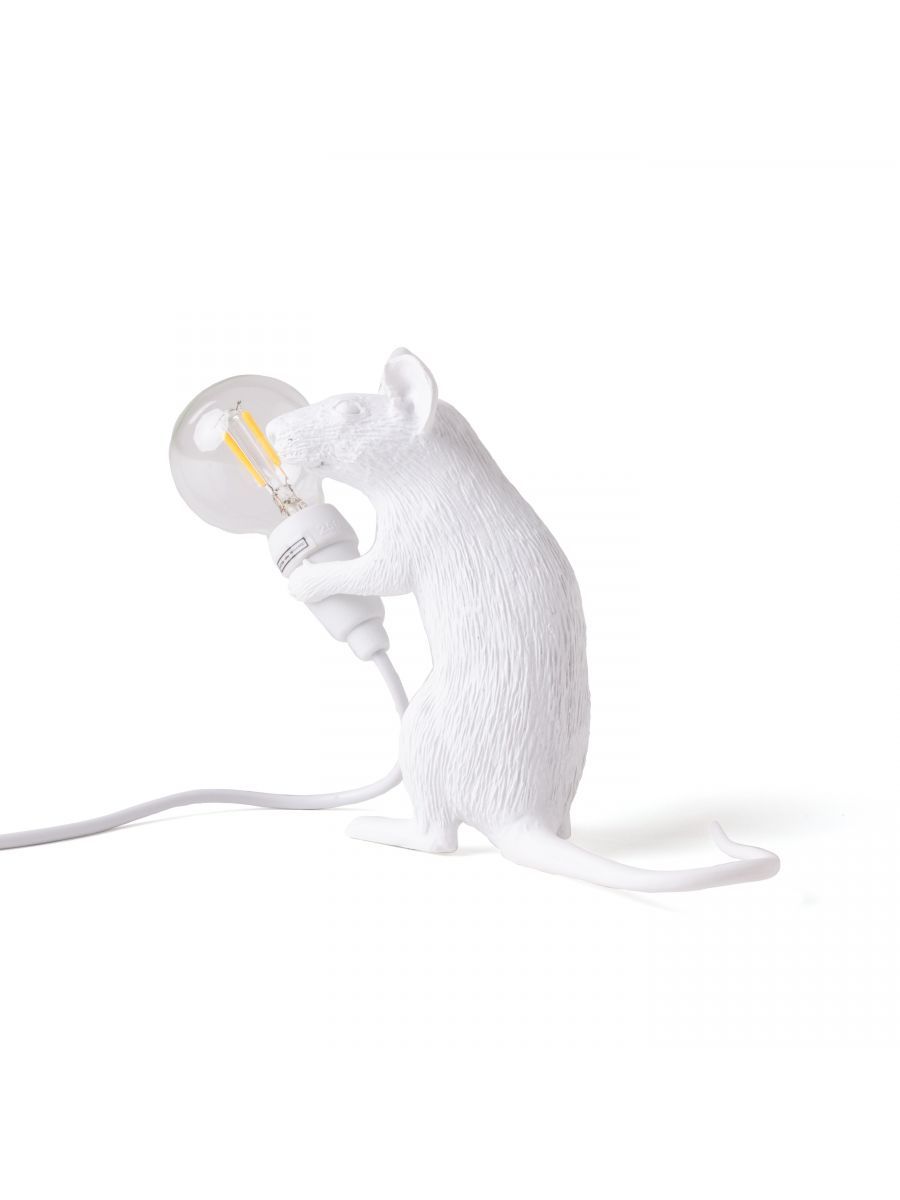 Lampada In Resina Mouse Lamp Mac - Seduto Usb Seletti