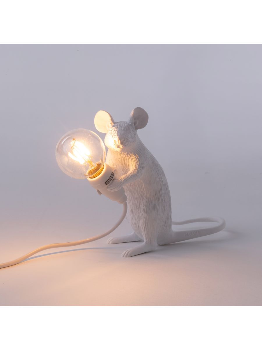 Lampada In Resina Mouse Lamp Mac - Seduto Usb Seletti