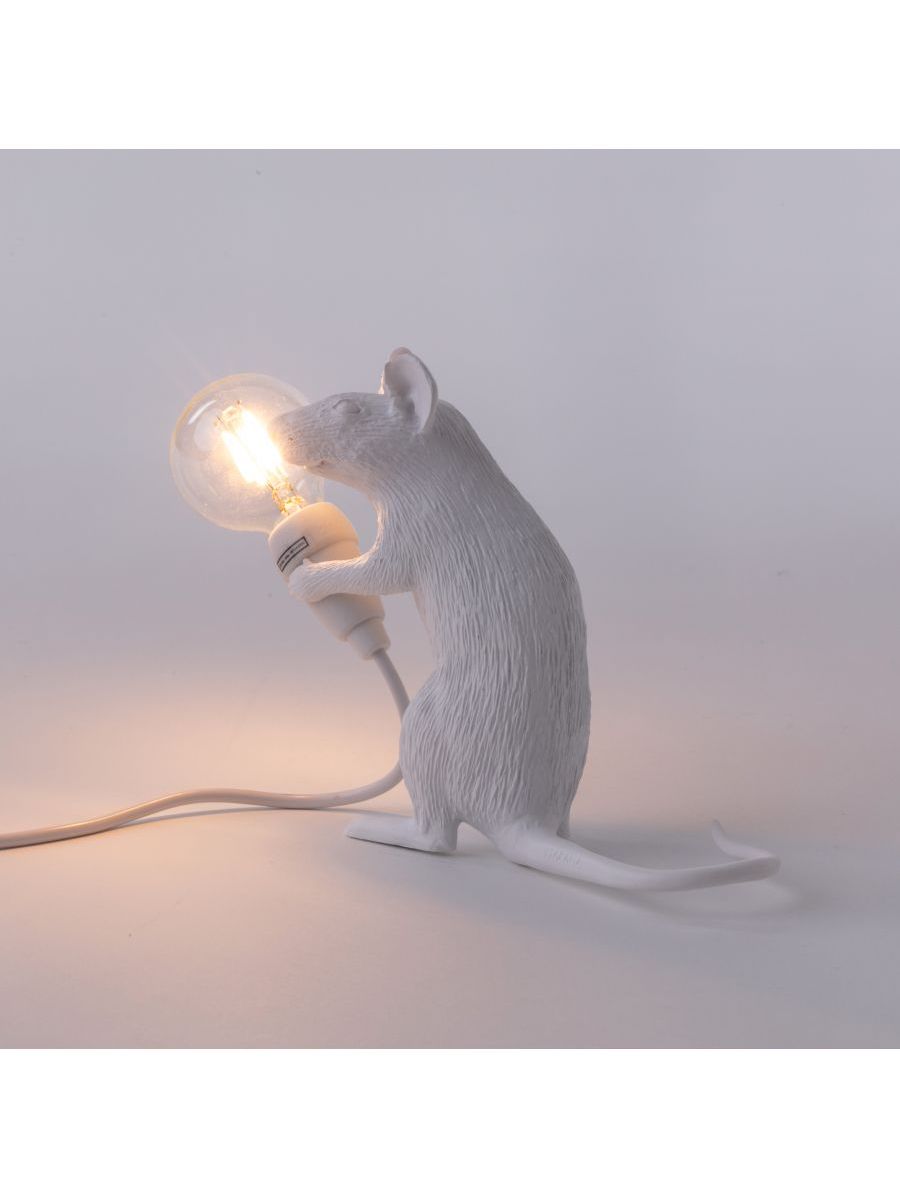 Lampada In Resina Mouse Lamp Mac - Seduto Usb Seletti