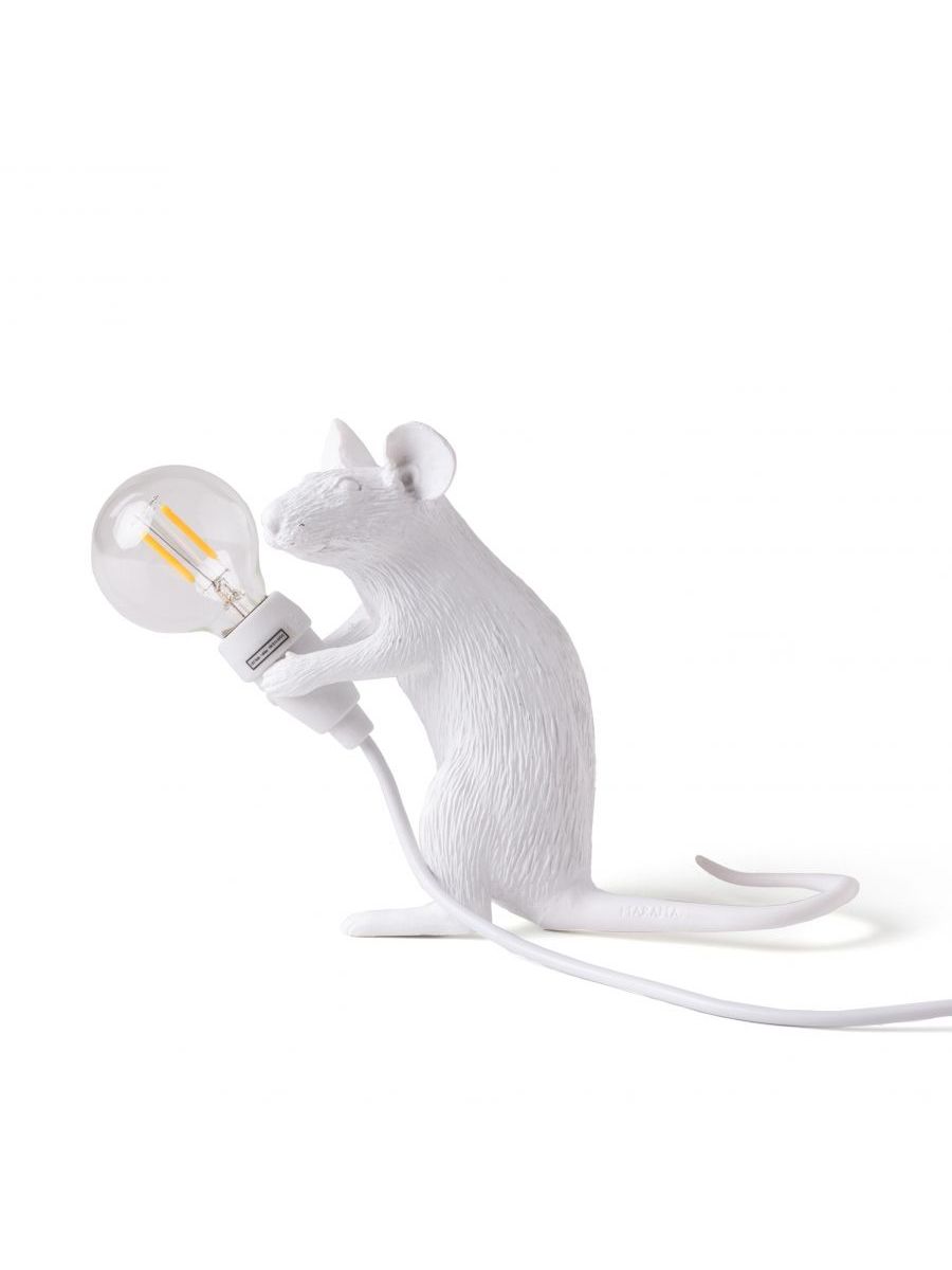 Lampada In Resina Mouse Lamp Mac - Seduto Usb Seletti