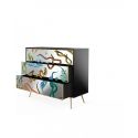 Cassettiera 3 Cassetti In Mdf Toiletpaper Cm.120X45 H.100 - Snake