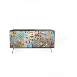 Mobile In Mdf Con 2 Ante Toiletpaper Cm.158X45 H.83 - Snakes