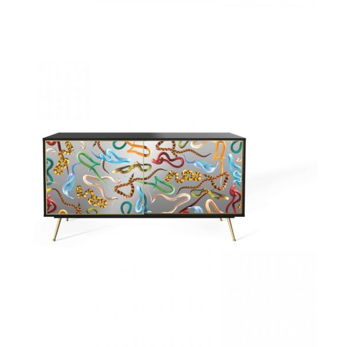 Mobile In Mdf Con 2 Ante Toiletpaper Cm.158X45 H.83 - Snakes