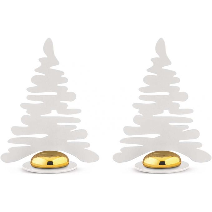 Set 2 Segnaposti Barkplace Tree bianchi