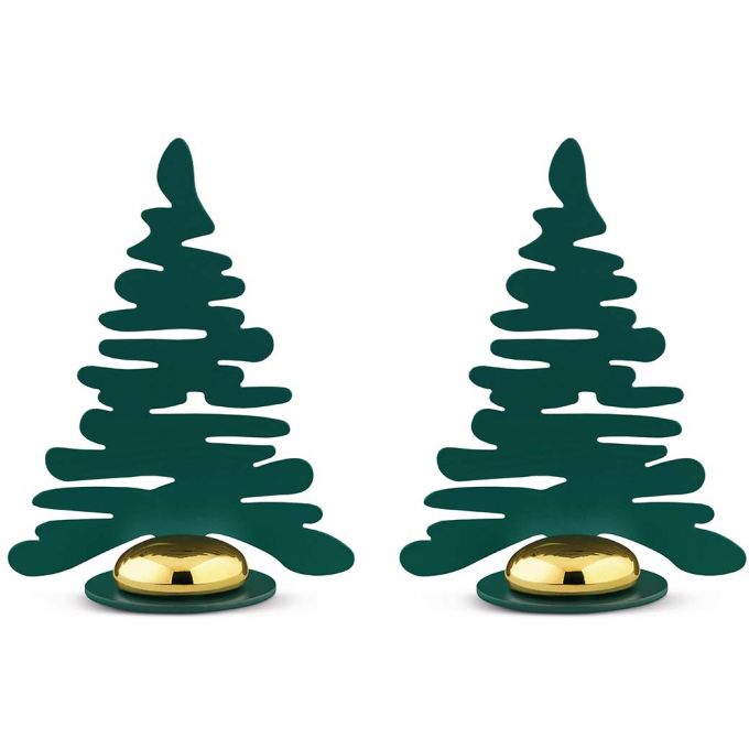 Set 2 Segnaposti Barkplace Tree verdi Alessi