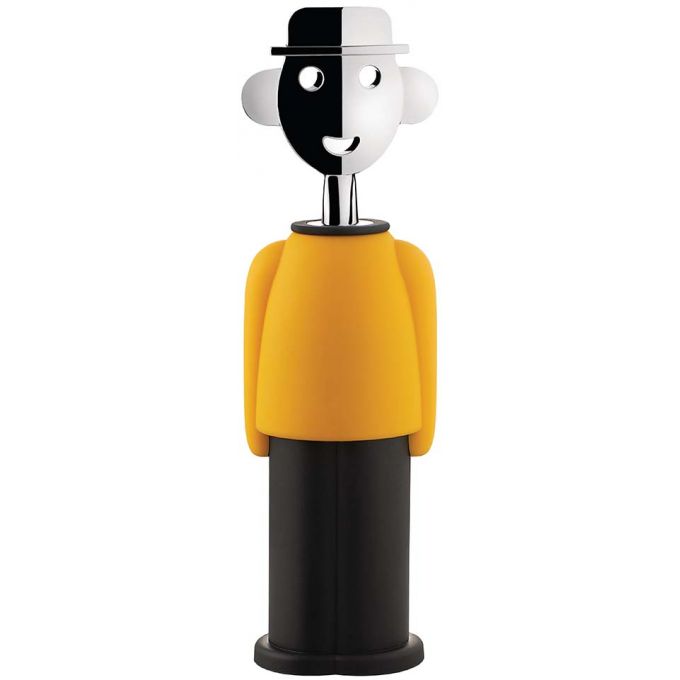Cavatappi Alessandro M. giallo e nero Alessi