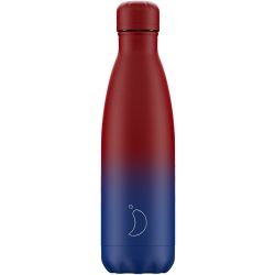 Bottiglia 500 ml - Gradient - Matte Red/Blue