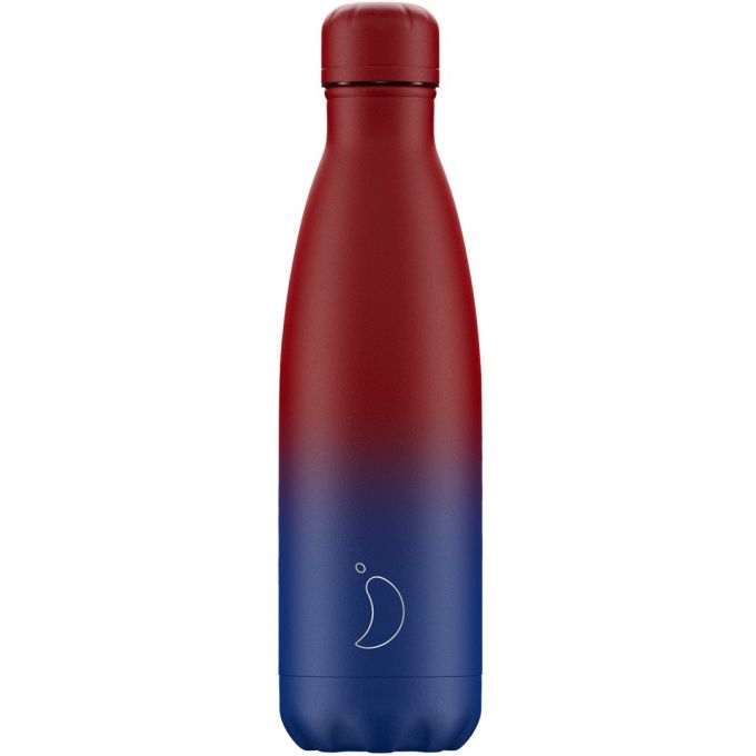 Bottiglia 500 ml - Gradient - Matte Red/Blue Chilly's Bottles