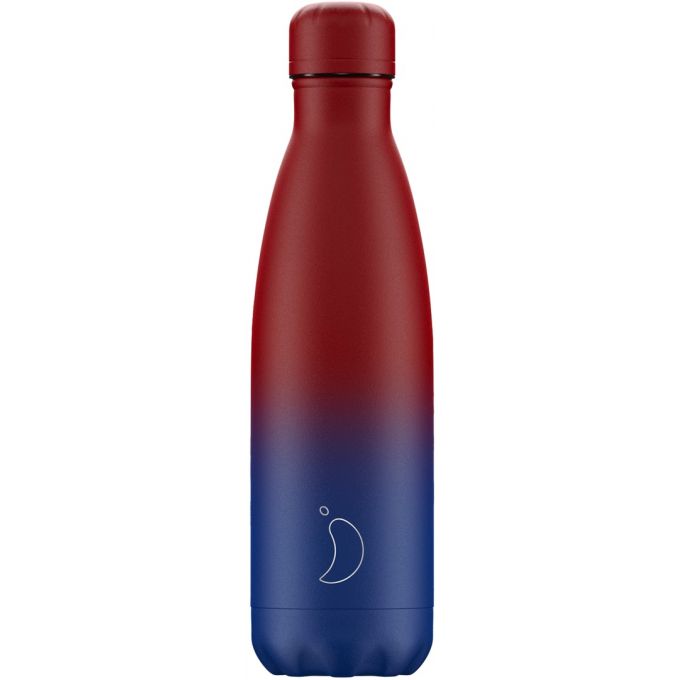 Bottiglia 500 ml - Gradient - Matte Red/Blue Chilly's Bottles
