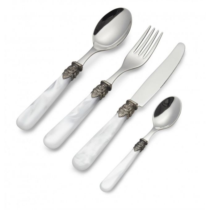 Set Posate Madreperla 16 Pz Inox