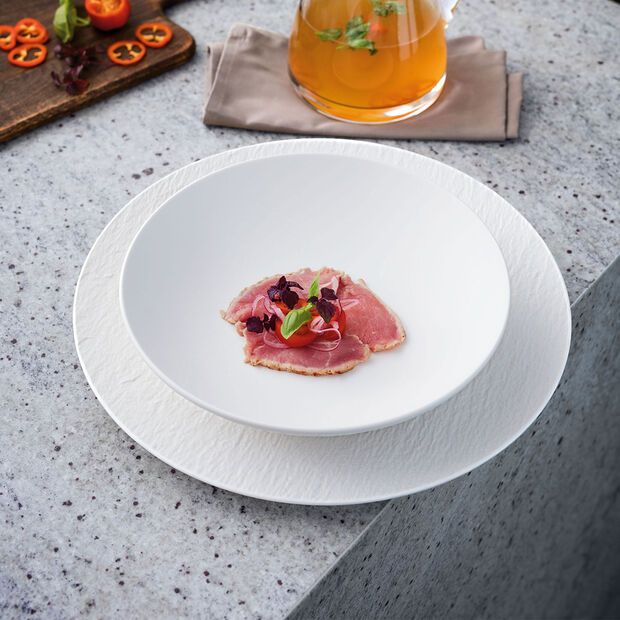 Set 18 pezzi Piatti Manufacture Rock bianco Villeroy & Boch