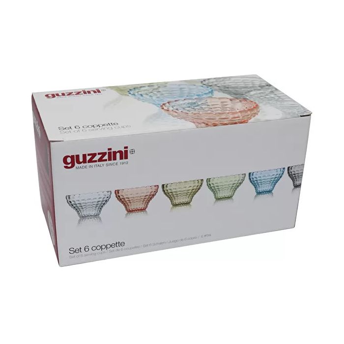 Set 6 contenitori cm 12 tiffany multicolor guzzini