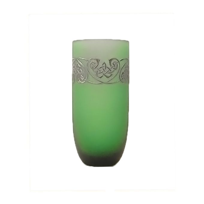 Vaso verde serigrafato Egizia