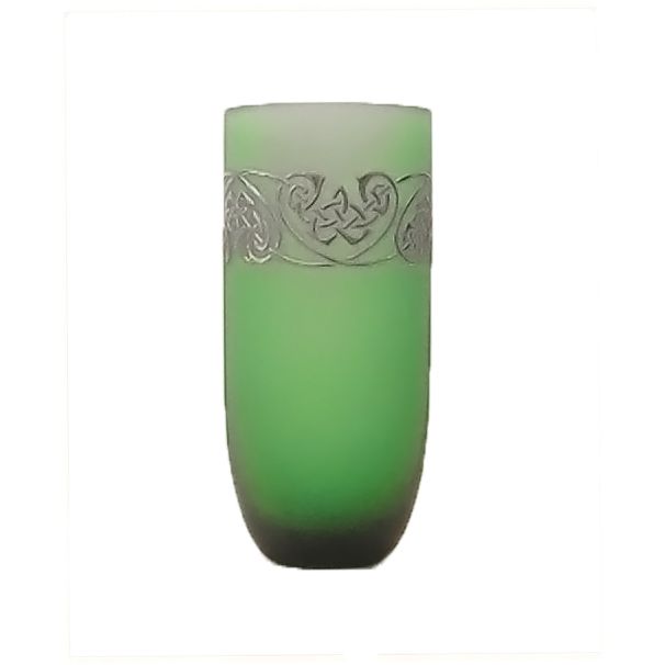 Vaso verde serigrafato Egizia