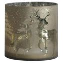 TEALIGHT "DEERS" 15/H.15CM GOLD