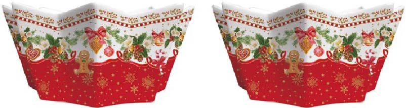 Set 2 Ciotole  14 Cm In Porcellana Vintage Nutcracker