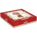 Vassoio tondo 25 cm in porcellana in color box CHRISTMAS MEMORIES