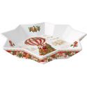 Vassoio tondo 25 cm in porcellana in color box CHRISTMAS MEMORIES