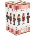 Casetta Portacandele In Porcellana6,5X6,5X14,5 Cm In Color Box Nutcracker