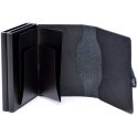 Porta Carte Eazicard Pelle Double Black/Black