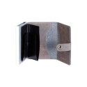 Porta Carte Eazicard Pelle Grey/Silver