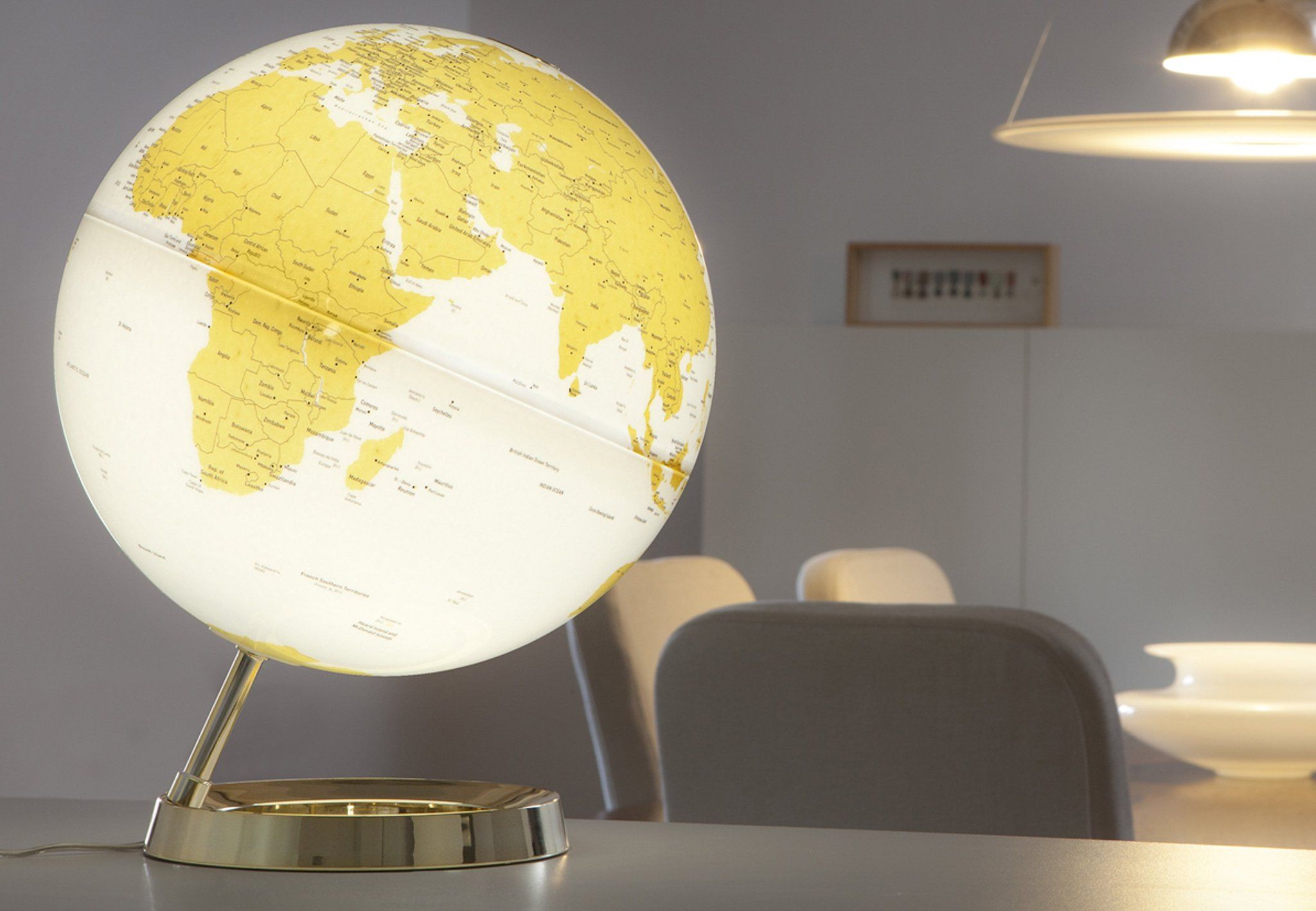 Lampada mappamondo oro light & colour atmosphere