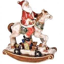 Babbo Natale Su Cavallo Porcellana