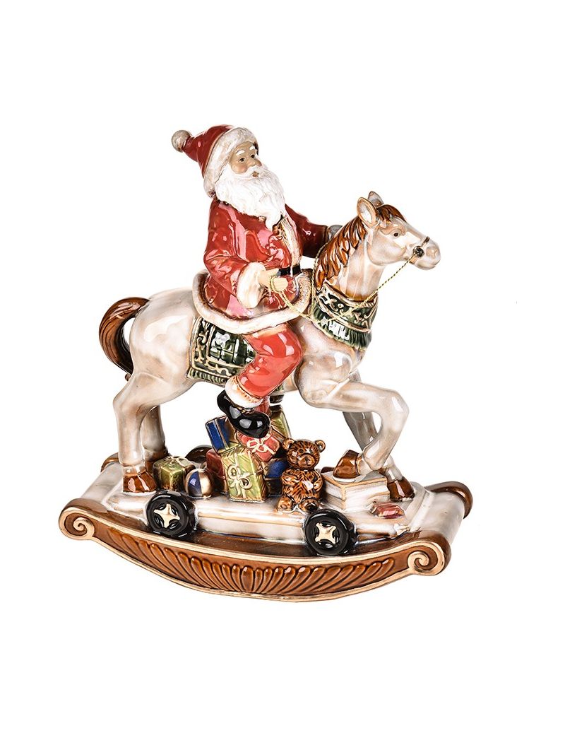 Babbo Natale Su Cavallo Porcellana