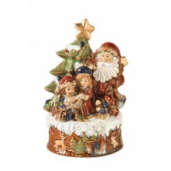Carillon Babbo Natale Porcellana