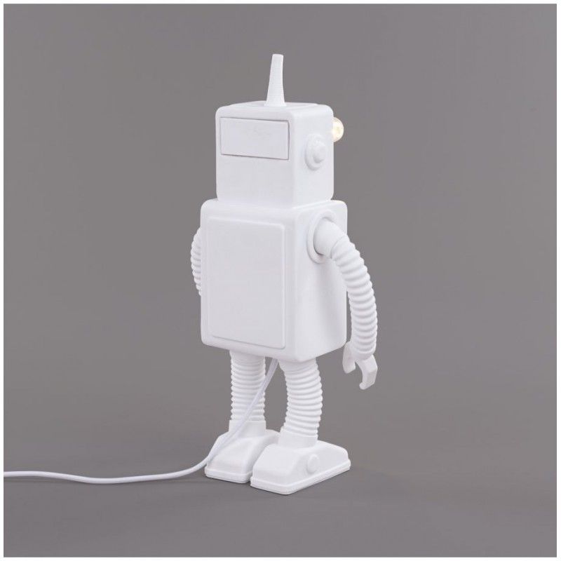 Lampada In Porcellana Robot Lamp Seletti