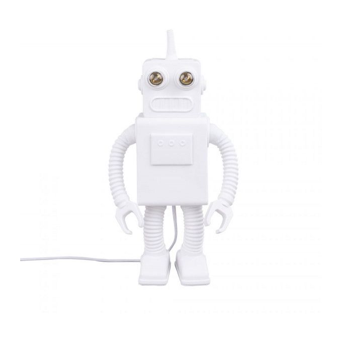 Lampada In Porcellana Robot Lamp Cm.21X12,5 H.40,5