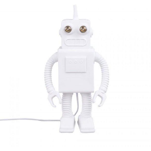 Lampada In Porcellana Robot Lamp Seletti
