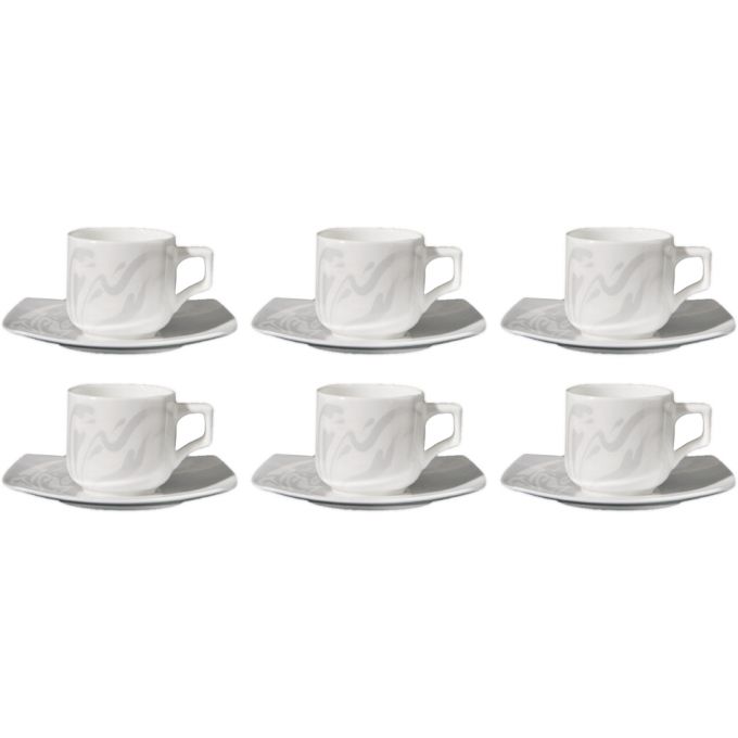 Set 6 tazze caffè con piattino vela Richard Ginori 1735