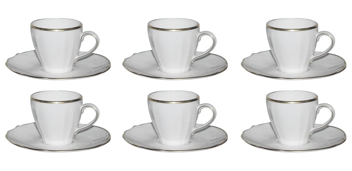 Set 6 tazze caffè con piattino duchessa Richard Ginori 1735