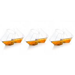 Set 6 Bicchieri Whisky Ottagonale Evviva