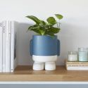 Vaso Da Fiori Mr.Standy Azzurro Ceramica Balvi