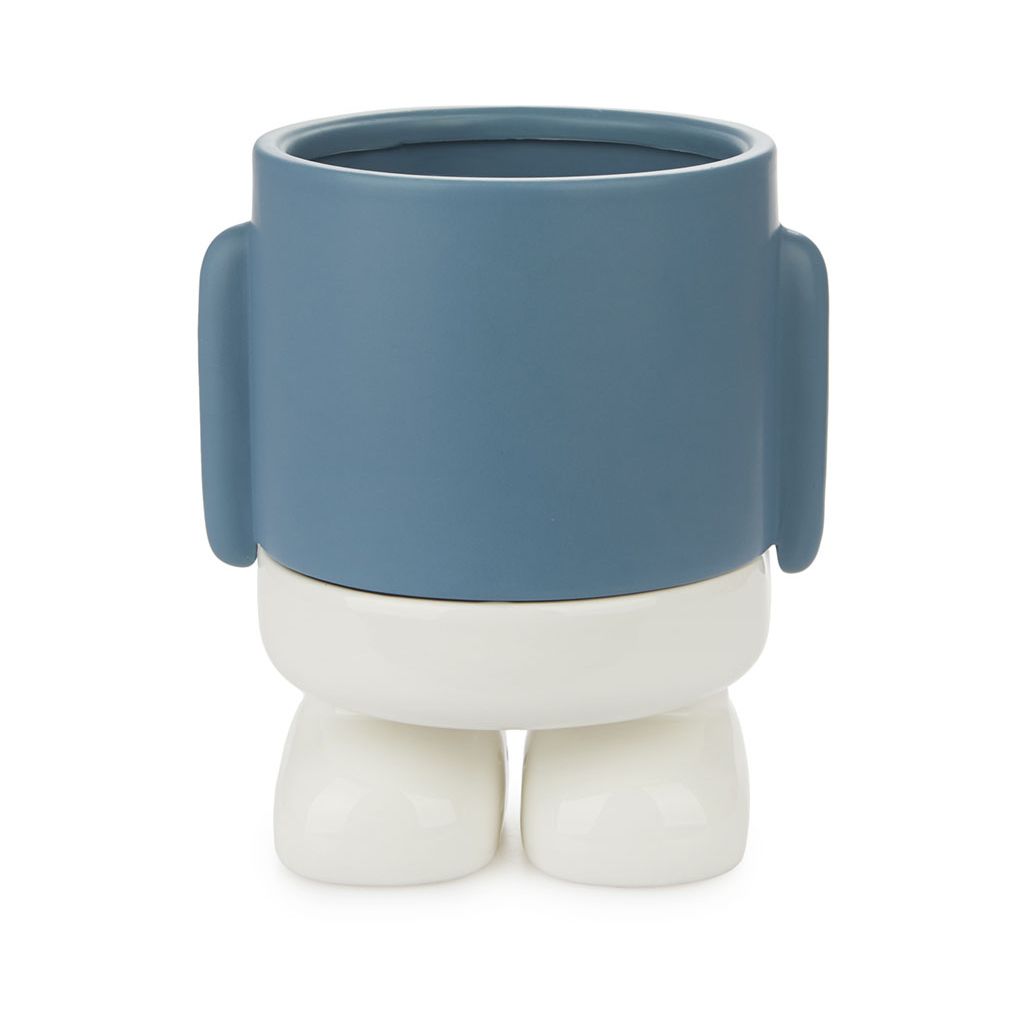 Vaso Da Fiori Mr.Standy Azzurro Ceramica Balvi