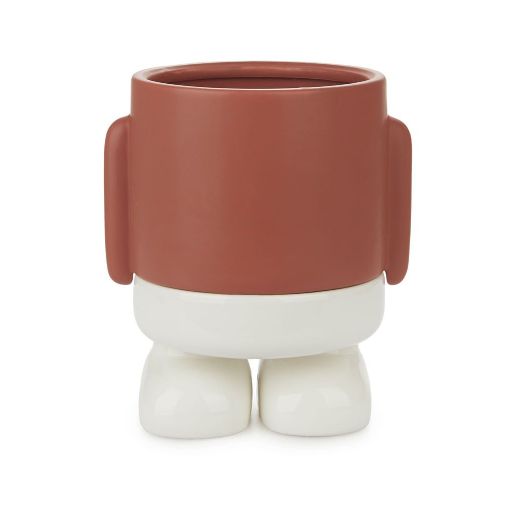 Vaso Da Fiori Mr.Standy Rosso Ceramica Balvi