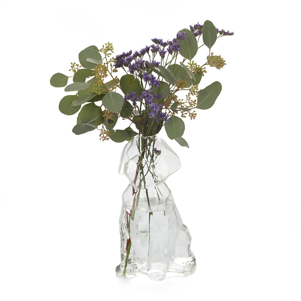 Vaso Sphinx Cane 23 Cm Trasparente Balvi