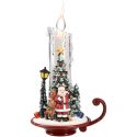 Candle santa with light acryl Multicolor-B/O-LED