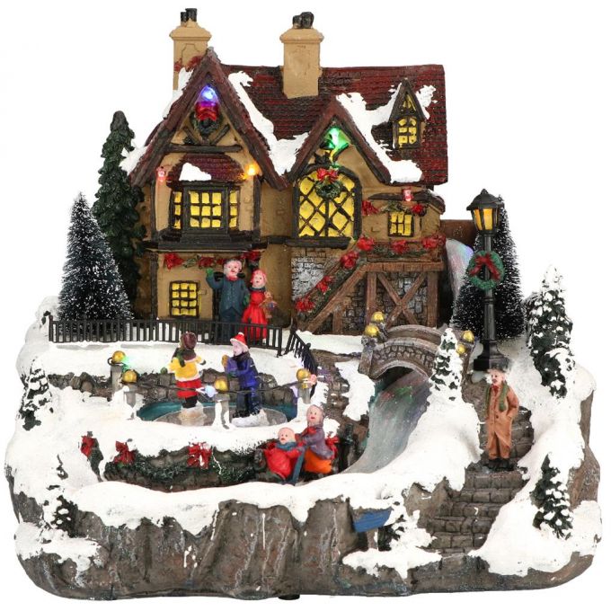 Village house skating animated Multicolor