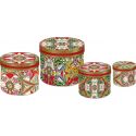 Set 4 cappelliere Cosy Xmas - Gold